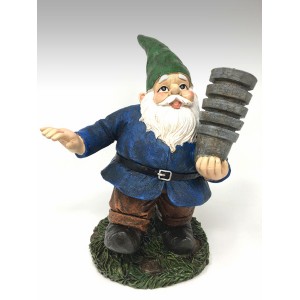 AD-8449 10" Garden Gnome - Garden Watering Fun - IV